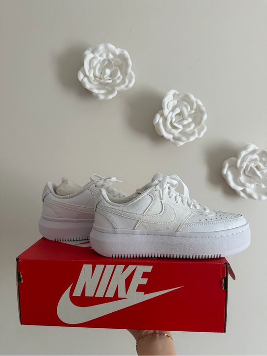 Nike Other - Nike White Low-Top Platform Sneakers